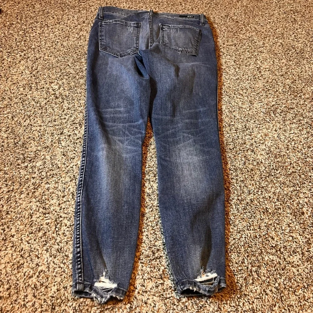 Kut From The Kloth Womens Jeans Size 6 Distressed Ankle Skinny Blue - Picture 6 of 6